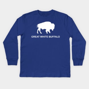 Great White Buffalo Kids Long Sleeve T-Shirt